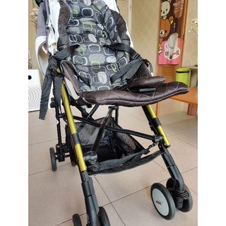 贈送 日本 Aprica New Stick flat 愛普力卡頂級嬰兒手推車 （萊姆綠、可平躺、可立式、可肩揹）