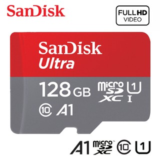 代理商公司貨 附發票 SANDISK ULTRA A1 MICROSD UHS-I 記憶卡 傳輸最高140MB 128G