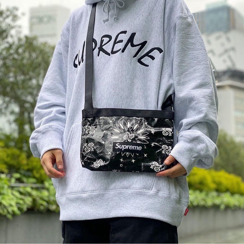 Supreme【ブラック】Supreme Bandana Tarp Side Bag - ショルダーバッグ