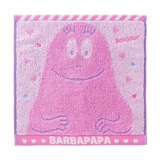 M&E 日本代購-預購 泡泡先生 BARBAPAPA 純棉手帕 泡泡先生小毛巾 泡泡先生手帕 手帕 方形毛巾