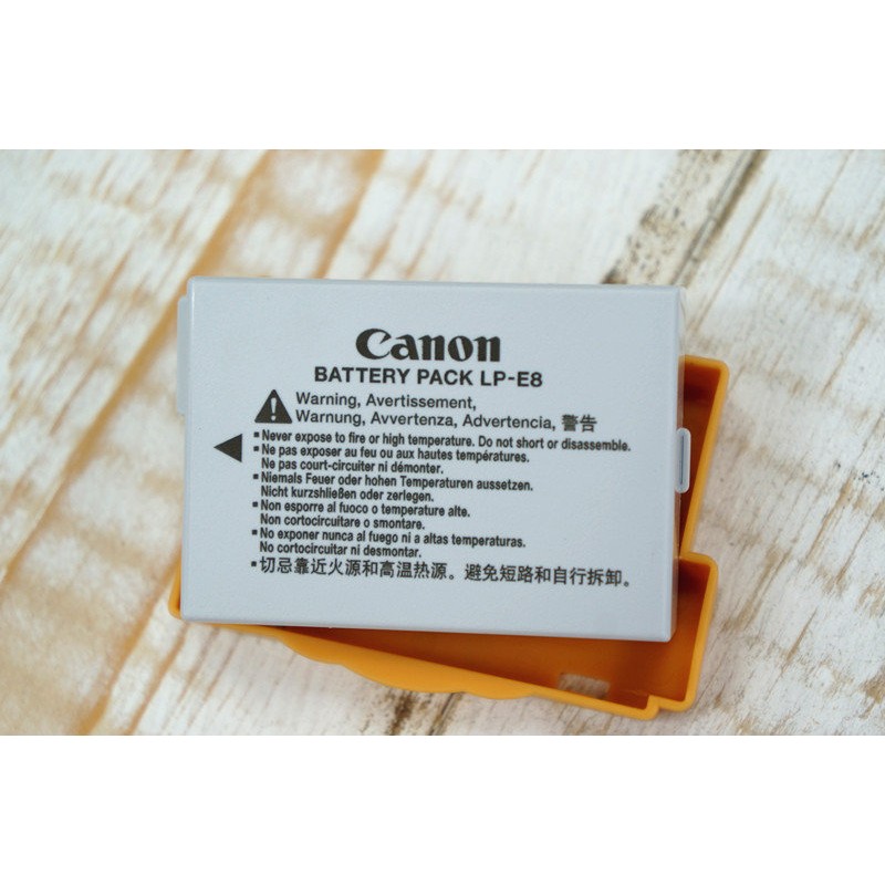 【中壢NOVA-水世界】CANON DB-LPE8 LP-E8 LPE8 原廠 相機 鋰 電池 原電 (裸裝)