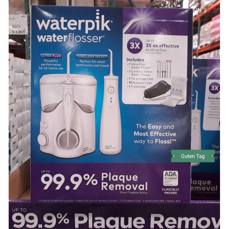 好市多正品 Waterpik 高效多功能沖牙機組wp150w Wf10w 含座式及可攜式沖牙機 蝦皮購物