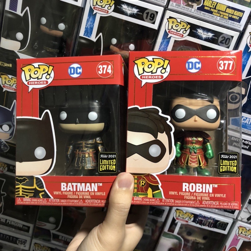 [李大] 正版現貨 Funko POP DC 蝙蝠俠 羅賓 故宮武士 金屬版 中國限定 Batman Robin