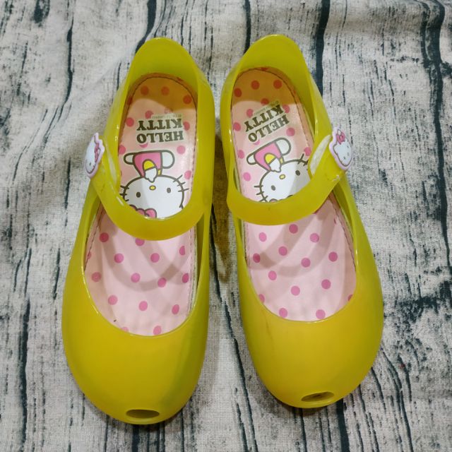 二手Hello Kitty防水果凍鞋-19cm
