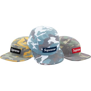 【紐約范特西】現貨 Supreme Washed Out Camo Camp Cap 五分帽 3色 藍色現貨