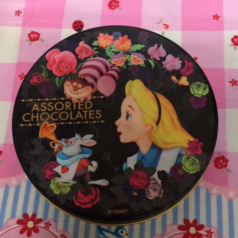 愛麗絲 鐵盒 糖果盒 絕版 迪士尼