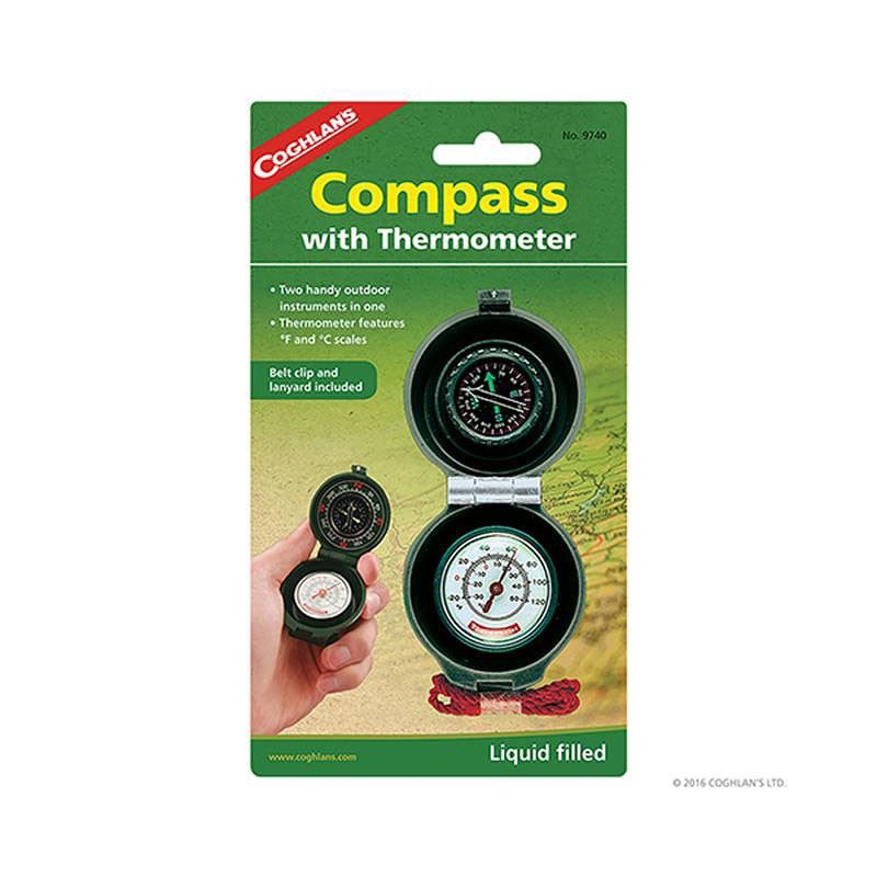 COGHLANS  9740 溫度計、指北針 CAMPASS THERMOMETER