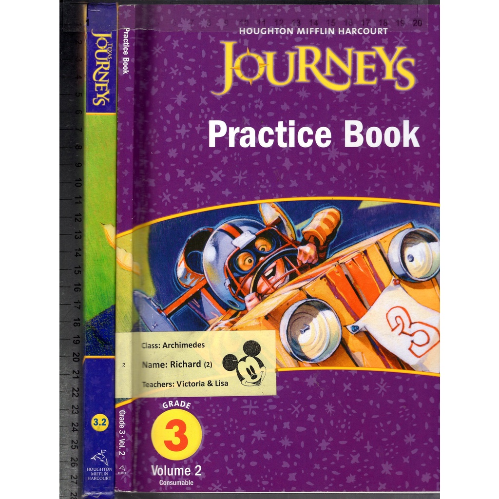 佰俐O《JOURNEYS TEXAS 3.2+Practice Book Grade 3 Vol.2 共2本》