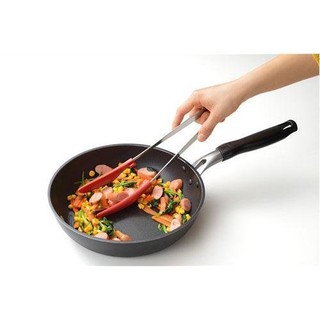 日本製UCHICOOK 炒菜食物夾 長夾 不銹鋼熱炒鉗 取代鍋鏟 不沾鍋用
