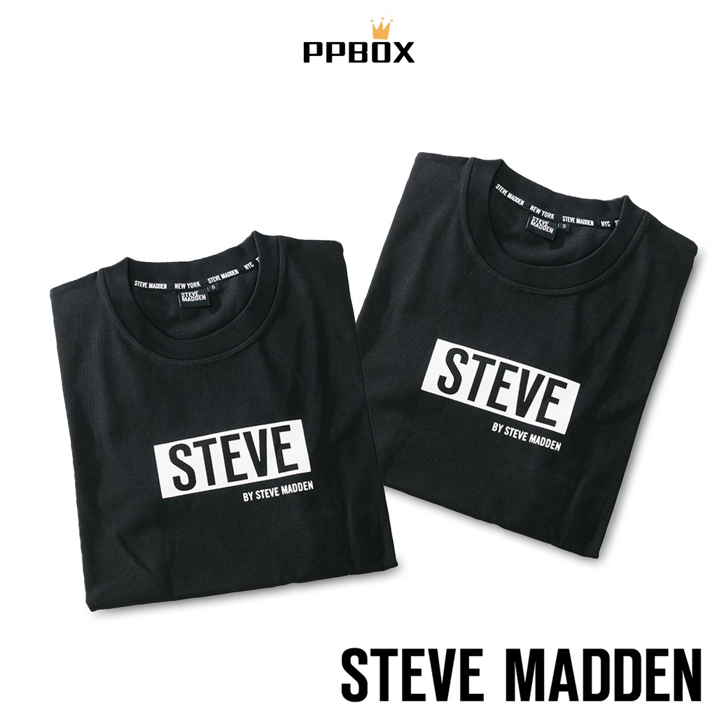 Steve Madden BOX LOGO 上衣 T恤【SM_80454】T-Shirt 短袖 棉短袖 衣服 重磅