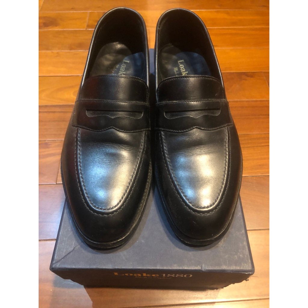 Loake 1880 Whitehall Black Loafers 7F 黑色樂福鞋