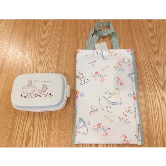 日本商品 迪士尼 愛麗絲 便當盒 卡通野餐盒 餐盒 雙層便當盒 現貨