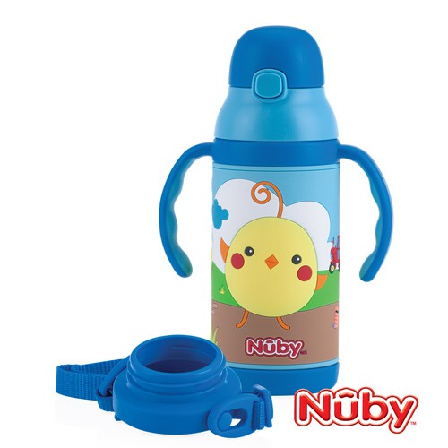 PGY | Nuby3D超輕量不銹鋼保溫杯385ml雞兩色可選 | 蒲公英婦嬰用品