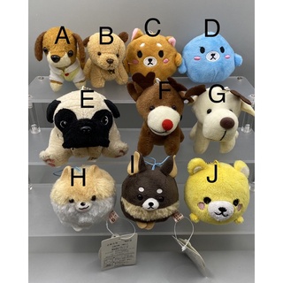 日本帶回 日系 amuse 巴哥 圓球 圓滾滾 團子 柴犬博美動物吊飾 毛絨絨 麋鹿 小狗 食玩 小熊 狗 水獺臘腸