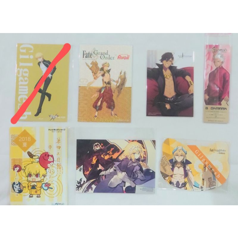 Fgo Fate Grand Order 特典小卡 明信片 蝦皮購物