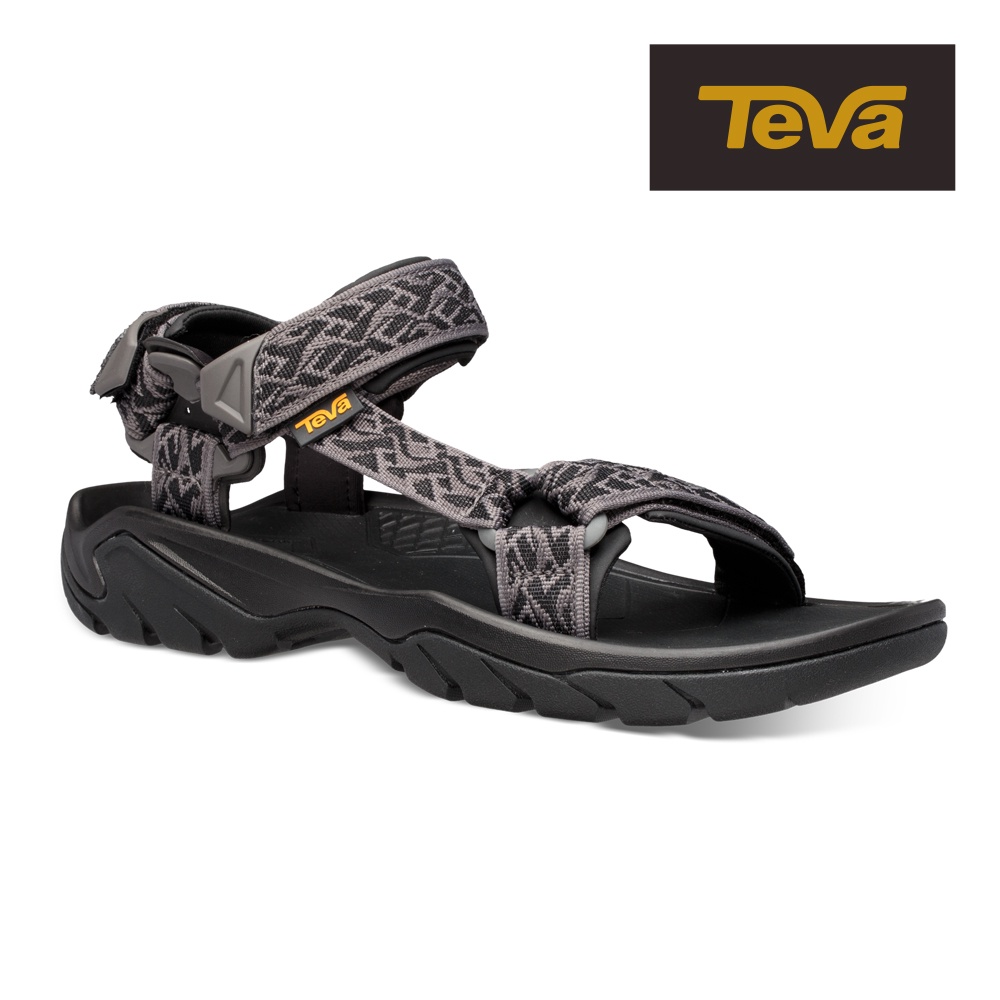 【TEVA】男運動涼鞋 戶外健行運動涼鞋/雨鞋/水鞋-Terra Fi 5 Universal 波浪黑 (原廠)