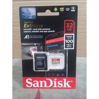 Sandisk Extreme MicroSD TF 32G A1 V30 記憶卡 A2 64G 128G SDSQXA
