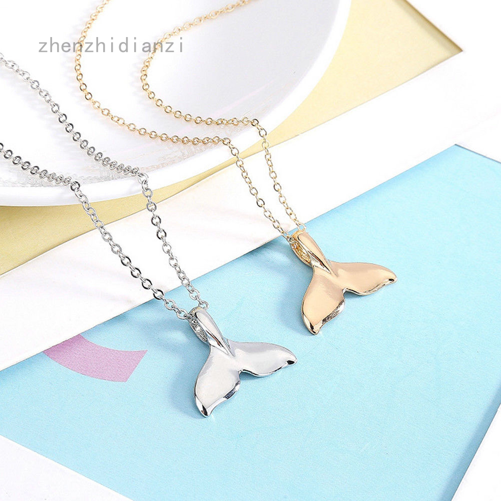 新設計動物時尚女性項鍊鯨魚尾巴魚航海魅力美人魚尾巴項鍊 蝦皮購物