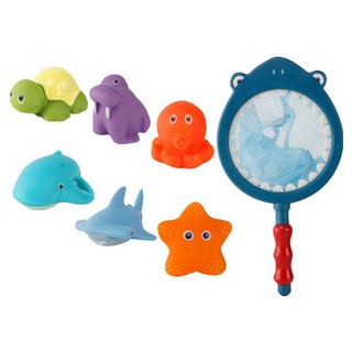 溫感變色兒童撈魚洗澡玩具(6隻動物)1組入 顏色隨機出貨【小三美日】DS001843