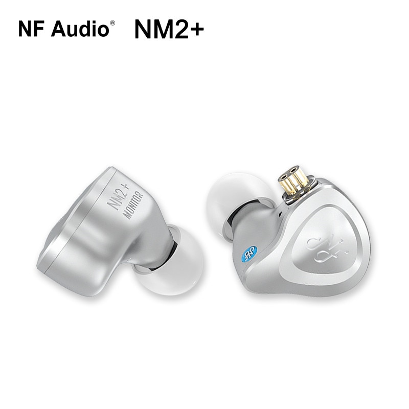 Nf 音頻 NM2 + 雙腔動態入耳式監聽耳機鋁製外殼, 帶 Adaper (6.35 至 3.5) 2 針 0.78m