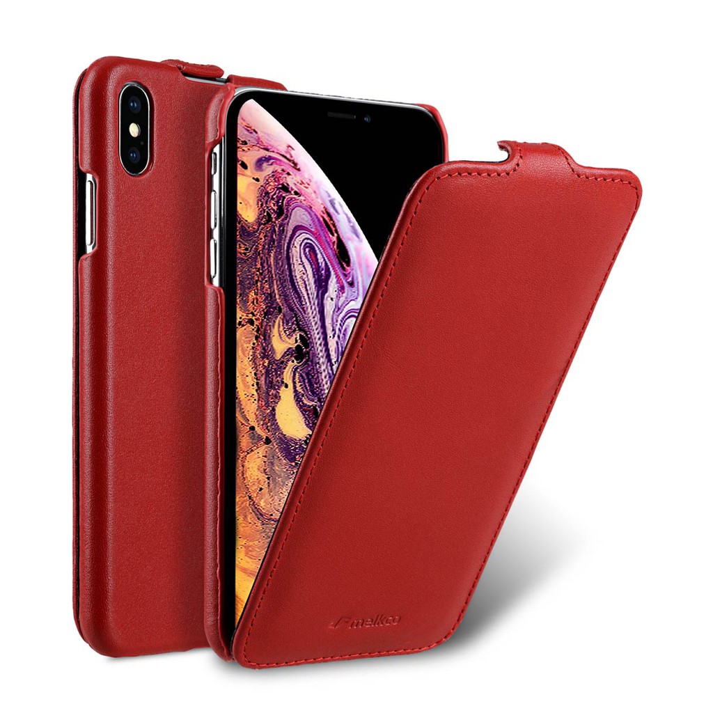 Melkco 2免運 真皮皮套Apple蘋果iPhone Xs Max 下翻 荔紋 手機套 手機殼 紅色 保護套保護殼