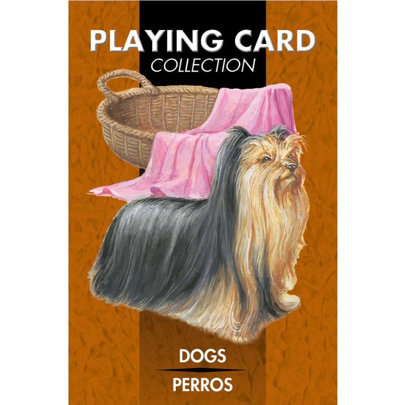 B166【佛化人生】 狗狗 聖甲蟲插圖撲克牌 Playing Card Dogs Perros