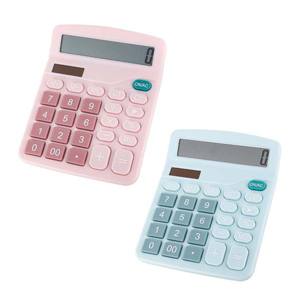 計算機太陽能馬卡龍計算機二用太陽能計算機桌上型12位元計算機好按計算機贈品禮品a52 蝦皮購物