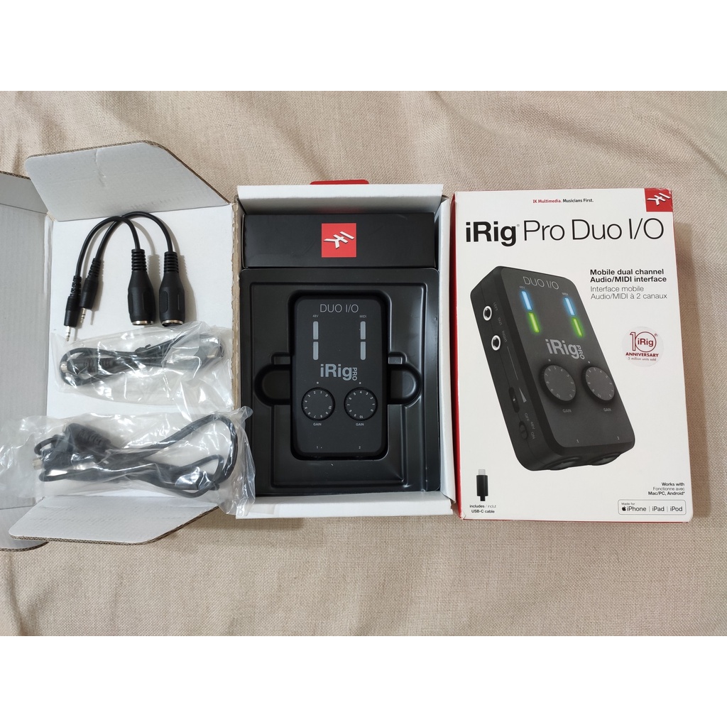 【二手良品】IK Multimedia iRig Pro Duo I/O  兩軌行動錄音介面