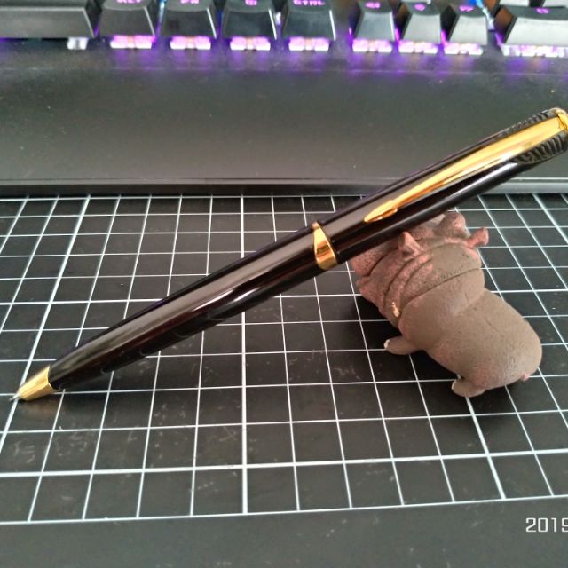 絕版PARKER 派克 黑金旋轉式自動鉛筆 0.5mm