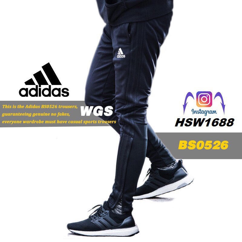 現貨)Adidas BS0526 黑色運動長褲經典三線運動褲長褲BS0526 全新正品| 蝦皮購物
