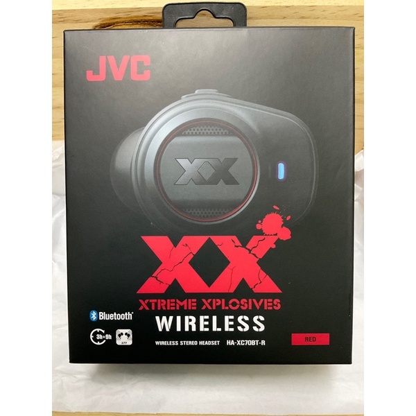 近全新**Victor JVC** HA-XC70BT-R 紅環黑 真無線藍芽耳機 耳塞 入耳式 耳道耳機