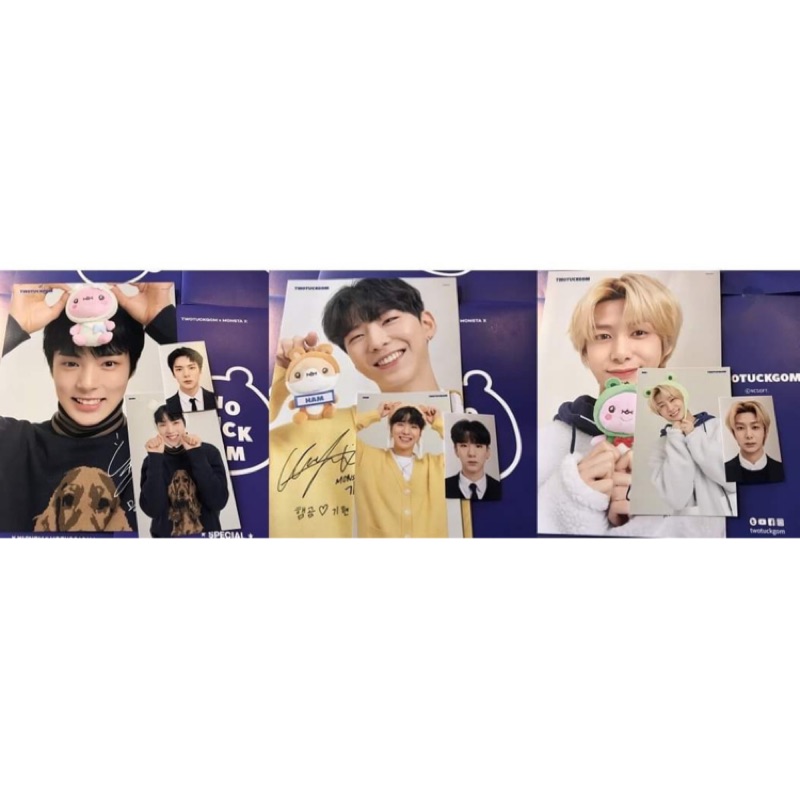 MONSTA X TWOTUCKGOM 雙下巴熊 小卡 明信片 民赫 亨元 基賢
