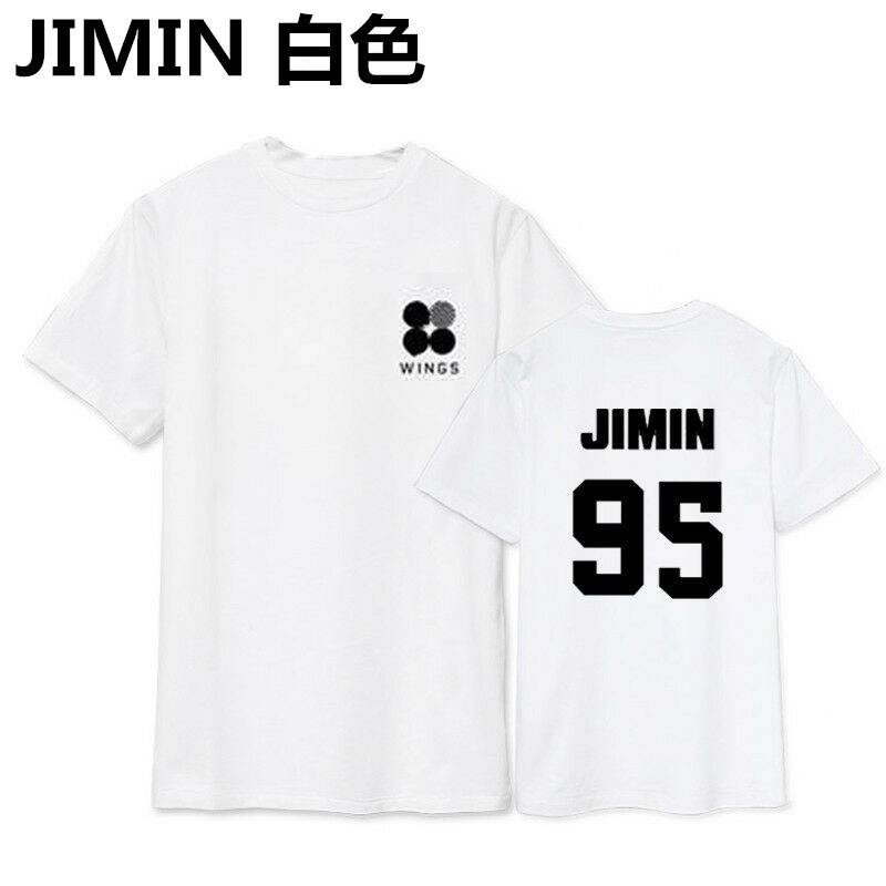 BTS WINGS防彈少年團衣服JIMIN樸智旻JUNGKOOK田柾國同款短袖T恤 多碼可選