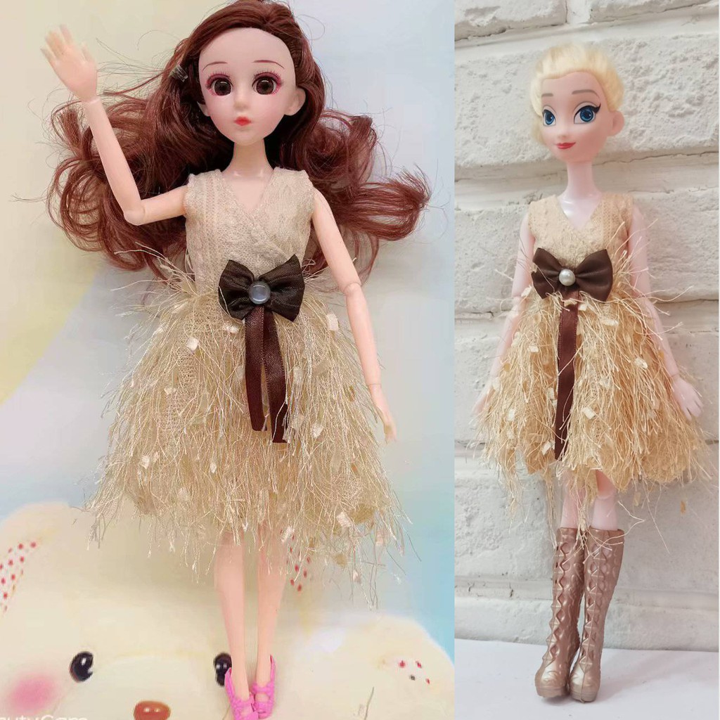 [靚妞兒小舖]娃娃衣服 時裝 換裝芭比娃娃衣服11寸30cm娃娃裙子換裝娃娃衣服 適用 30cm娃娃可穿的 芭比娃娃衣服