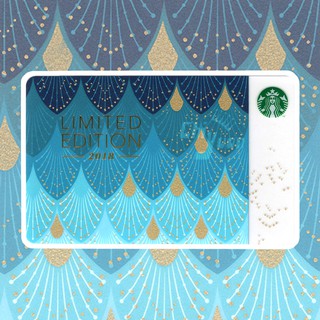 Starbucks 台灣星巴克 2018 星巴克週年隨行卡 經典女神 星巴克女神 藍色魚鱗 金魚鱗 復古 經典品牌