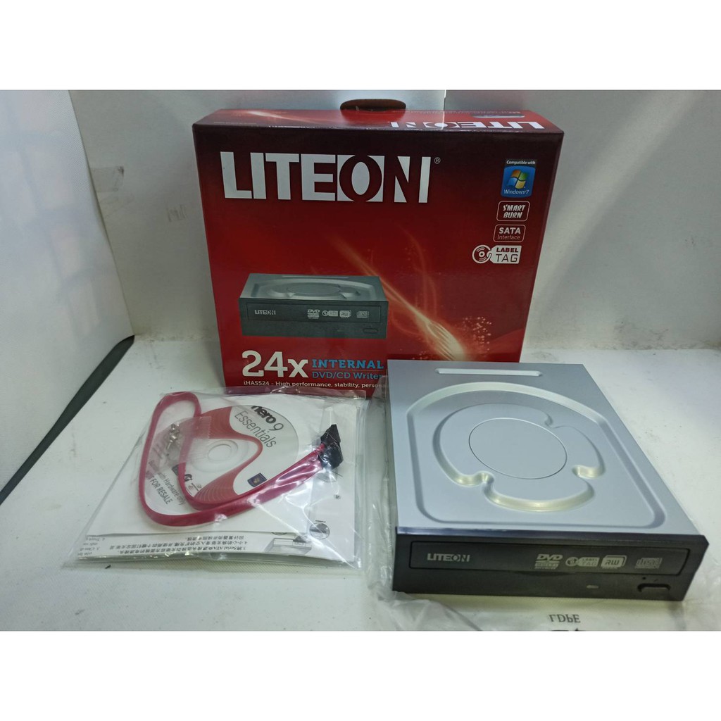 LITEON iHAS324 24X SATA介面燒錄機 DVD燒錄機 附NERO燒錄軟體&lt;全新&gt;