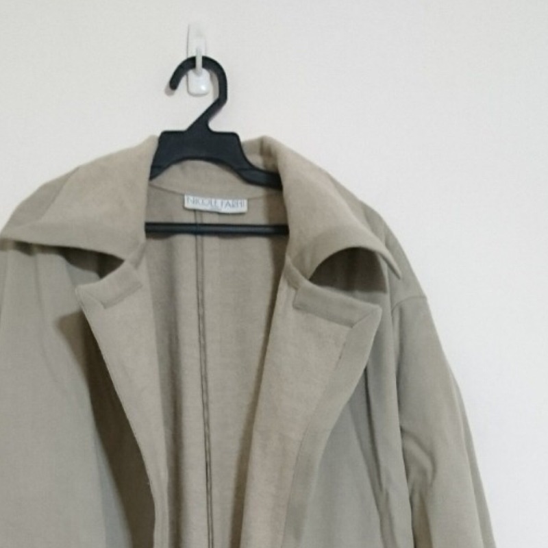 英國頂級品牌 NICOLE FARHI 簡約質感 中長版 大衣外套 20181207-3
