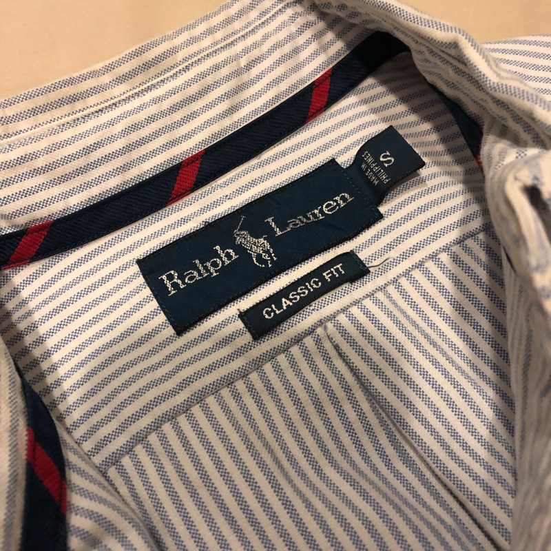 Polo Ralph Lauren 藍色條紋牛津襯衫