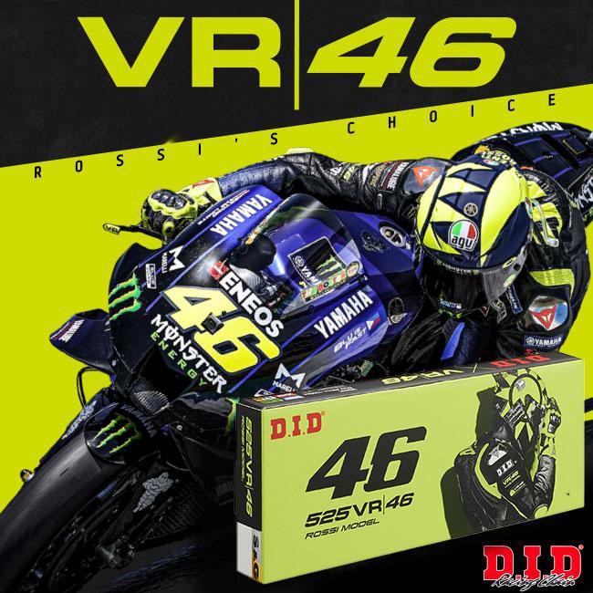 【D.I.D】VR46 ╳ D.I.D 特仕版鍊條 520*120目 ROSSI聯名