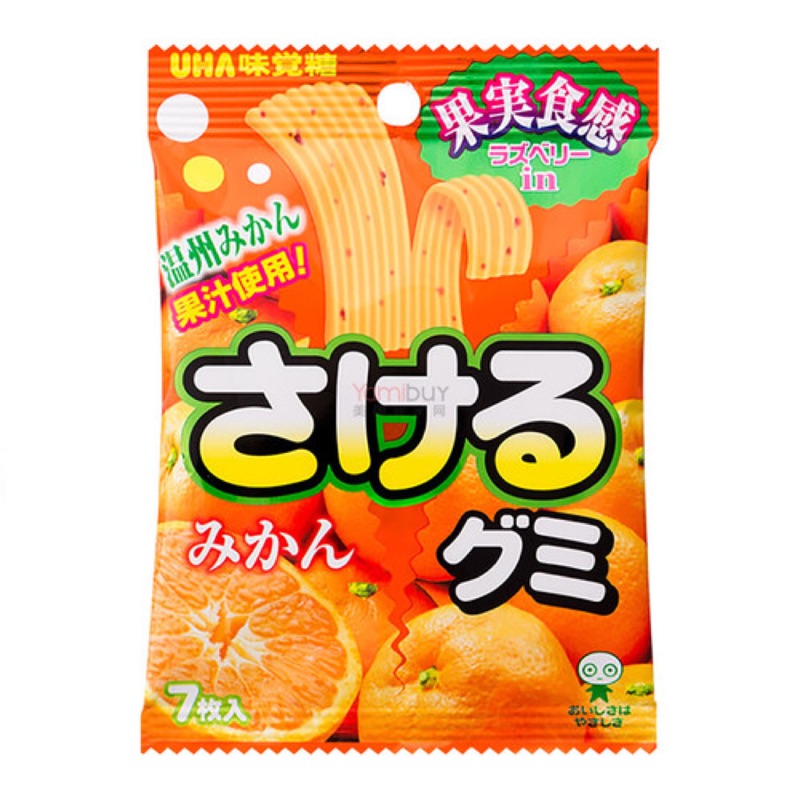 [噗醬百貨]日本現貨- UHA 味覺糖 溫州蜜柑 手撕片糖