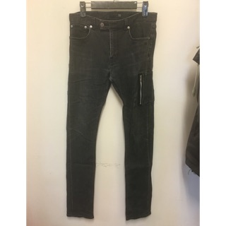 二手有汙/男裝Uniqlo灰色牛仔長褲