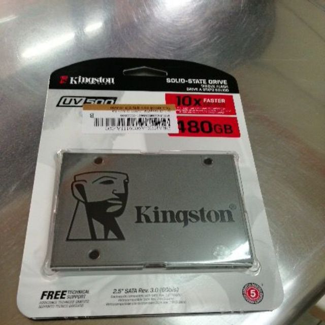 全新Kingston 金士頓 2.5吋 sata uv500 480G ssd 固態硬碟5年保