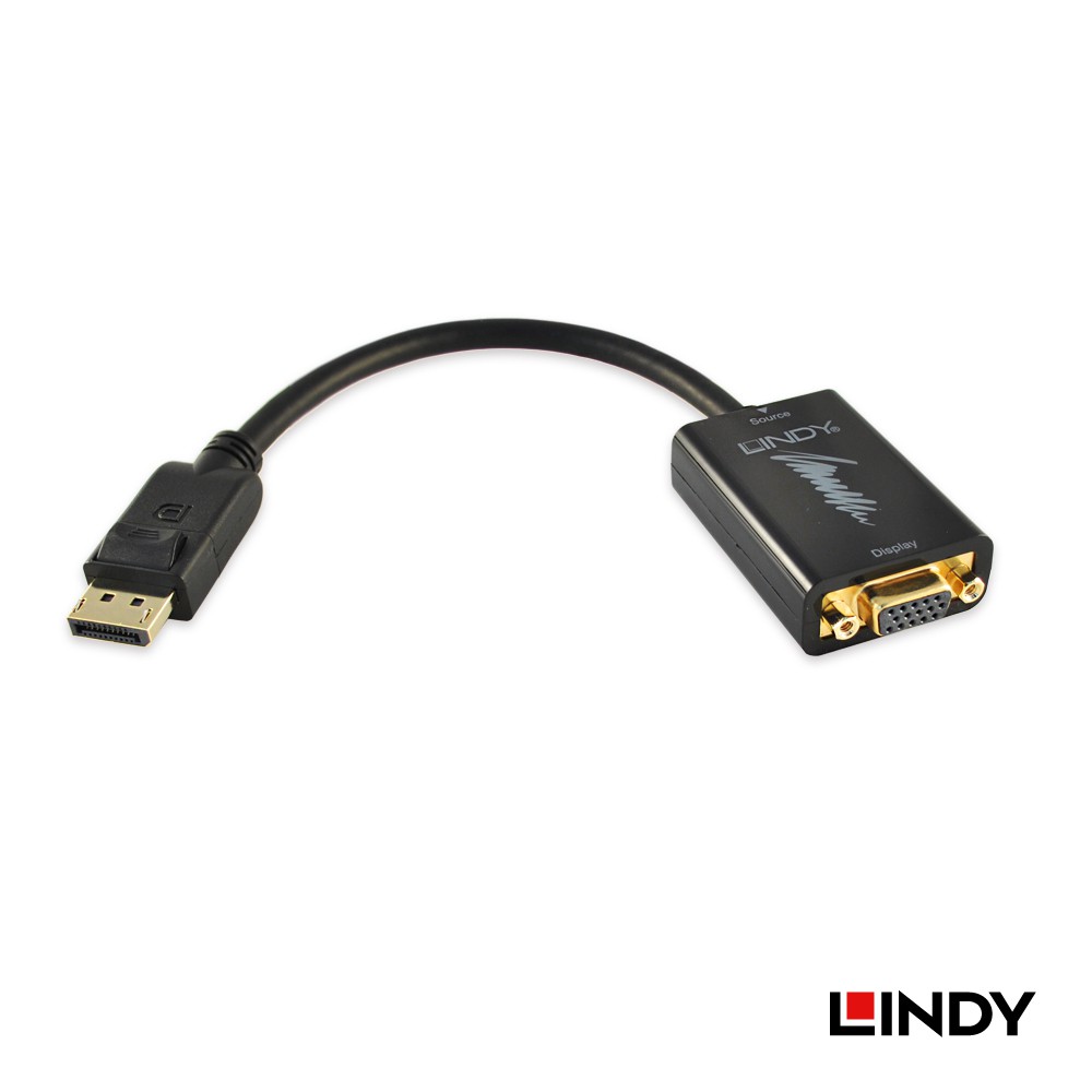 LINDY 林帝 41006 - DISPLAYPORT公 轉 VGA母 轉換器 大洋國際電子