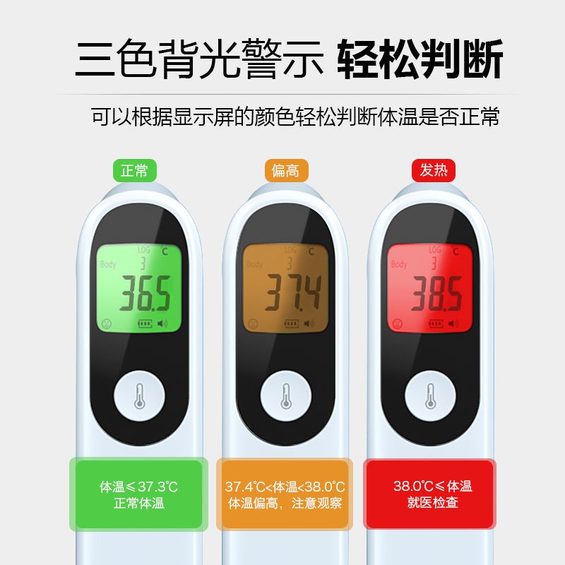【台灣現貨  速發】電子體溫計額溫槍紅外線免接觸測量體溫家用體溫測量儀