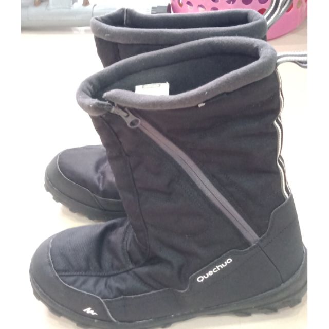 男-20°C防水防滑登山雪靴 QUECHUA SH500
