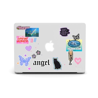 APIOU 美式復古 MacBook 透明全包防刮保護殼 M2M1 Air Pro 13 14