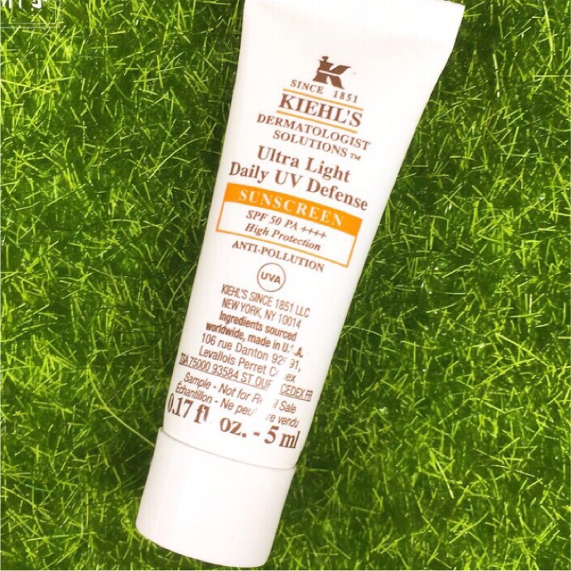 *現貨* Kiehl’s 契爾氏集高效清爽UV防護乳 SPF50 PA++++ 5ml 軟管試用