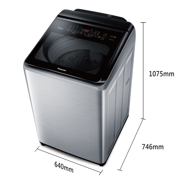 Panasonic 國際牌變頻直立式溫水洗衣機 NA-V190LMS-S(不鏽鋼)