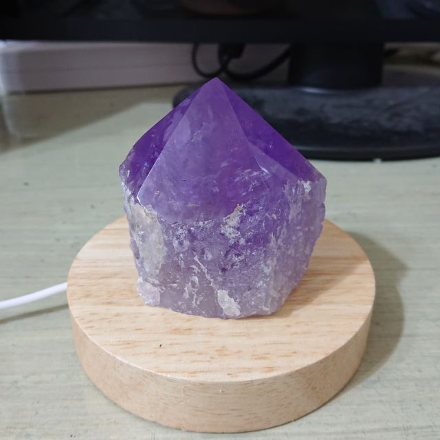 玻利維亞 天然 紫水晶 253g 晶柱 骨幹 擺件 擺飾  禮物 #75