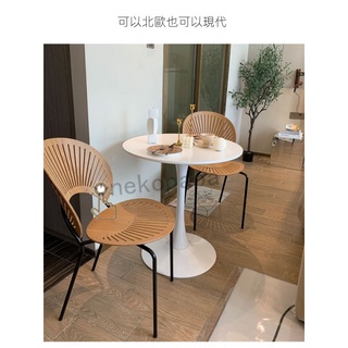 ★熱銷/現貨免運★ 韓國ins鬱金香圓桌 圓桌 餐桌 咖啡廳 白圓桌 簡約休閒餐桌白色咖啡桌奶茶洽談桌子ins鬱金香